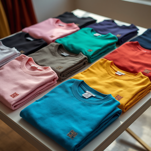 ชุดเสื้อยืดผู้หญิงหลากสี ผ้าฝ้าย แขนสั้น แบบพื้นฐาน แพ็คพร้อมบริการ OEM ODM ปรับแต่งได้ - Product Image 5