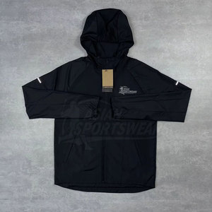High Performance Eco-Friendly Hooded Printed Solid Windbreaker Set Men Everyday Casual Outfit Breathable Lightweight Material - Product Image 3