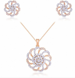 Nuevo Conjunto de Joyería Fina con Colgante de Flores y Números de Moda para Bodas, Fiestas, Aniversarios, Compromisos, Regalo Especial - Product Image 3