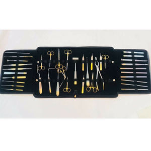 Kit d'instruments chirurgicaux orthopédiques manuels en carbure de tungstène, outils dentaires, étui de rangement sécurisé à boucle élastique, certifié CE, garantie 1 an - Product Image 1