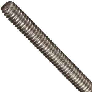 Tige filetée en acier inoxydable, entièrement filetée, fixation industrielle, quincaillerie de construction robuste, polie, taille standard, tige durable - Product Image 2