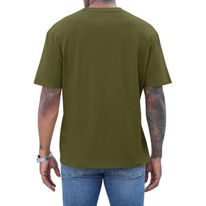 T-shirts décontractés respirants à manches courtes pour hommes, design haut de gamme, jersey uni 220 grammes, coupe classique, 100% polyester premium - Product Image 6