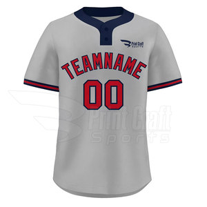 OEM Service Solid Color Baseball Two Button Shirts Unique Style <b>Low</b> Moq Baseball Two Button Shirts - Product Image 4