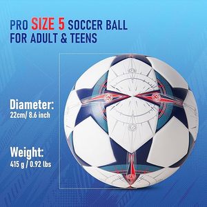 Ballons de football personnalisés 100% PU thermocollés BRG, disponibles dans toutes les couleurs et tailles, logo et design personnalisés, ballons d'entraînement - Product Image 4