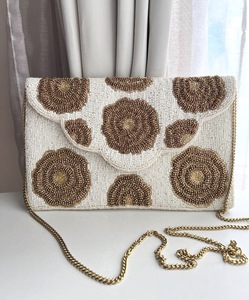 Sacs messagers légers et de grande capacité pour femmes, de style bohème moderne indien, brodés à la main, ornés de perles, pour les soirées - Product Image 3