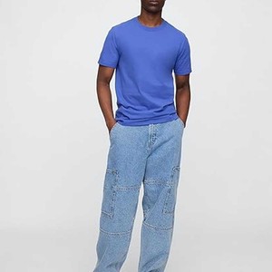 Camiseta de Algodón Peinado para Hombre en Oferta, Camisetas para Hombre, Camisetas 95% Algodón Peinado y 5% Elastano, Camiseta de Algodón Peinado - Product Image 4