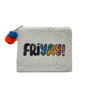 FRiyay! Customized Seed Beaded Coin Pouch Wallet Beautiful Coin Purse with Fashionable Accessory Features - Product Image 1