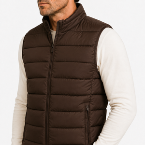 เสริมลุคฤดูหนาวของคุณด้วยเสื้อแจ็คเก็ต Man Puffer Vest ที่ออกแบบมาเพื่อความอบอุ่นที่เชื่อถือได้และการสวมใส่แบบเลเยอร์ได้อย่างง่ายดาย - Product Image 6