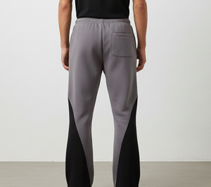 Pantalon de jogging décontracté surdimensionné pour homme, style vintage, mélange lin/coton, respirant, écologique, avec logo imprimé numériquement sur le côté - Product Image 5