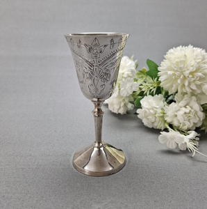 New 2026 Silver Plated Brass <b>Goblet</b> <b>Wine</b> Glass Liquor Cup Chalice Luxurious Unique Business Gifts Premium Quality - Product Image 4