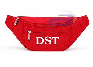 Delta |   Sigma |   Sac banane unisexe Theta Sorority avec motif lettres DST, fermeture éclair, forme cylindrique, sac de ceinture bandoulière - Product Image 1