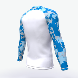 Maillot de compression à manches courtes pour homme avec drapeau du Brésil, personnalisé pour le BJJ, le MMA, le grappling, l'entraînement sans kimono, séchage rapide - Product Image 3