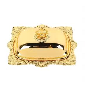 Elegante Mantequillera de Metal con Tapa, Contenedor para Guardar Mantequilla, para Cocina, Mesa de Comedor, Desayuno, Servicio y Presentación en el Hogar - Product Image 2