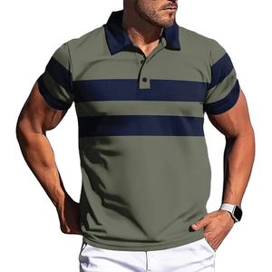 Maillot d'affaires de luxe d'été pour hommes Sweat Wear 3XL Large T-Shirts Couture Manches courtes Col rabattu pour Polo Shirt - Product Image 1