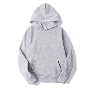 เสื้อฮู้ดผู้ชายสีพื้น ทรงปกติ ผ้าฝ้ายเฟรนช์เทอร์รี่ สวมใส่สบาย มีกระเป๋า เหมาะสำหรับฤดูหนาว เป็นมิตรต่อสิ่งแวดล้อม - Product Image 5