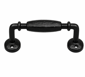 Modern European Black Wrought Iron <b>Door</b> <b>Pull</b> <b>Handle</b> Cast Iron Heavy Duty for Home Office - Product Image 2