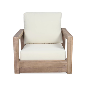 Minimalist Style Patio Garden Set with Teak Wooden Frame Material and Soft <b>Cushion</b> for Home Furniture Decoration - Product Image 3