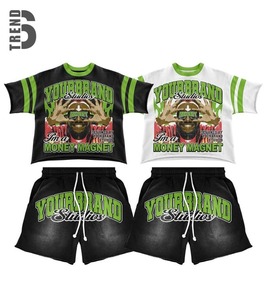 ชุดเซ็ตเสื้อผ้าผู้ชาย 2 ชิ้น สำหรับฤดูร้อน ยี่ห้อ Six Trend Sports แบบปรับแต่งได้ สไตล์สตรีทแวร์ ระบายอากาศได้ดี พิมพ์ลายดิจิตอล ผ้าฝ้าย 100% - Product Image 2