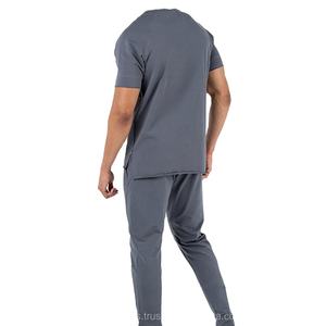 Por encargo en blanco hombres camisetas de cuello redondo camisetas para Fitness precio bajo al por mayor de algodón deportes camisas de manga corta - Product Image 5