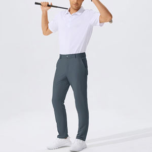 Pantalones de Golf Ligeros para Hombre al por Mayor, Diseño Personalizado, Cintura Alta con Bolsillos Laterales, Pantalones de Golf de Poliéster y Spandex - Product Image 4