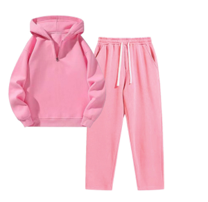 Casual & Relaxed Fit Solid Color Hoodie <b>Tracksuit</b>, Unisex Versatile 2-Piece Set new model - Product Image 5