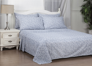 Wholesale OEM Flower Printing <b>Sheets</b> Bedding Set 100% Polyester Microfiber Bed <b>Sheet</b> Set for Sale - Product Image 6