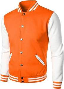 2025 New Best Quality Plain Dyed Waterproof <b>Fleece</b> <b>Lined</b> Winter Varsity <b>Jacket</b> for Men and Fashion Women Clothes High Quality - Product Image 4