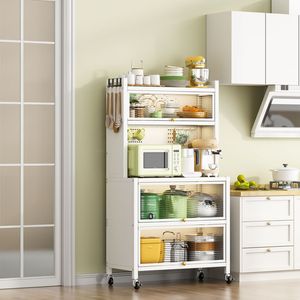 Scaffali Metallici per Stoccaggio, Pratici Mobili da Cucina per un'Organizzazione Efficiente - Product Image 2