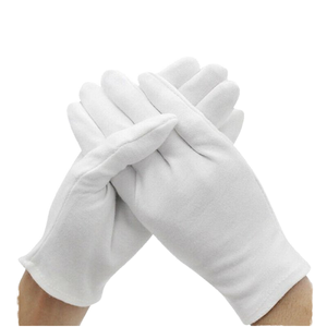 Guantes de algodón blancos para uso diario, hidratantes para eczema, para inspección de joyas, manipulación de artefactos de plata, arquivaje y protección de manos secas - Product Image 6