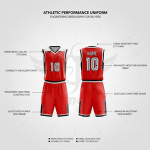 Professional Basketball Jersey Set Custom Team Name Number Sportswear Breathable Quick Dry Uniform for Training and Competition - Product Image 2