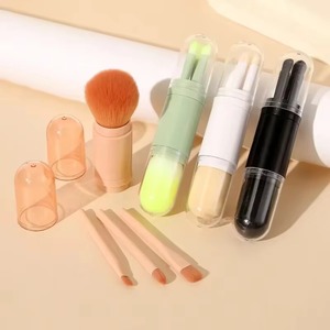 Dropshipping Products 2026 Portable Multifunctional 4 in 1 Makeup <b>Brush</b> Set Soft Beauty Makeup Tool Dropshipping Agent - Product Image 3