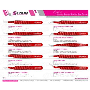 Pinzas para Pestañas con Punta de Fibra de Diamante Curvada, Resistentes y Ecológicas, Ideales para Aislamiento de Pestañas Naturales - Product Image 6