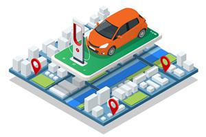 Station de recharge intelligente pour véhicules électriques, application mobile, recherche de chargeurs en temps réel, connectivité véhicule, recharge rapide, compatible Android et iOS - Product Image 4
