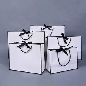 Bolsas de Compras de Papel Kraft con Logotipo Personalizado de Lujo, con Asas de Listón, para Boutique de Ropa, Velas, Artesanías, Embalaje de Té - Product Image 3