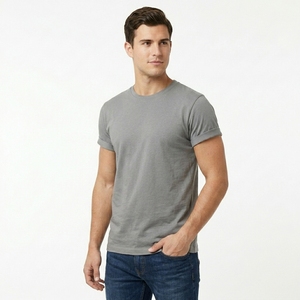 T-shirt Homme 100% Coton Haute Qualité 230g, Coupe Décontractée Oversize à Épaules Tombantes, Couleur Unie, Personnalisable - Product Image 3