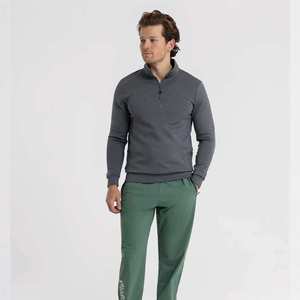 เสื้อโปโลแขนยาวผู้ชายแบบสวม คอซิป ¼  ทรงปกติ น้ำหนักเบา สวมใส่สบาย - Product Image 3
