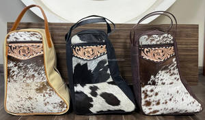 Bolsa de Lona Resistente para Botas, Bolsa de Almacenamiento para Zapatos de Cuero Vacuno Hecha a Mano, para Viajes, Gimnasio, Uso al Aire Libre, con Cierre de Cremallera Seguro - Product Image 5