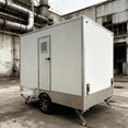 Remolque Portátil para Baños y Aseos con Interior Privado y Estación de Lavado de Manos, Remolque con Inodoro para Eventos - Product Image 5