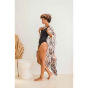 Womens Tie Dye Kimono <b>Cardigan</b> Cover Up Beachwear Boho Loose Fit Summer Kaftan - Product Image 5