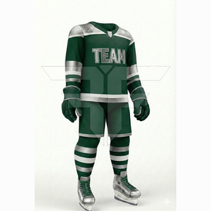 Uniformes de hockey sur glace en gros, service OEM, qualité supérieure, fabrication en usine, ensembles d'uniformes de hockey sur glace - Product Image 4