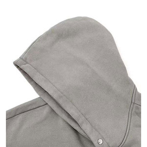 Sudadera con capucha de algodón lavado de primera calidad para hombre, estilo vintage, 100% algodón, 400 GSM, peso pesado, la más vendida. - Product Image 2