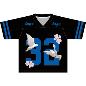 Maillots de football américain vintage pour hommes, style streetwear, coupe ample, en maille, pour le sport - Product Image 2