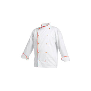 Venta caliente profesional Hotel Chef uniforme de manga larga transpirable 100% algodón personalizado Chef abrigo - Product Image 5