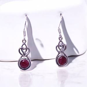 Elegant Handmade Designs 925 Sterling Silver Earrings Natural <b>Rainbow</b> Gemstone Silver Earrings Wholesale Price Jewelry - Product Image 4