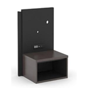 Table de chevet Middle Night, largeur 32 pouces, certifiée CARB P2, MDF de qualité E0, finition HPL LPL, bande de bordure assortie, quincaillerie, décoration de chambre d'hôtel - Product Image 1