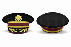 Premium Quality Black Gold Embroidered Peak Cap Orange Band Formal Uniform Style <b>Hat</b> Custom Design Outdoor Accessory Caps - Product Image 4