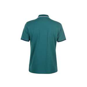 Camisa de Manga Larga Verde para Hombre, Color Sólido, Tejido Piqué de Algodón, Transpirable, Estilo Casual, Corte Regular, Logotipo Bordado en la Parte Delantera - Product Image 2