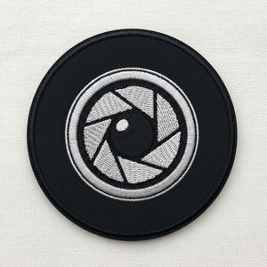 Patch brodé personnalisé en gros, motif flamboyant de basket-ball, thermocollant et à coudre, badge appliqué rond pour vestes de sport et vêtements en vrac - Product Image 4