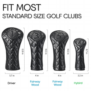 Housse de tête de club de golf classique, écologique, couleurs personnalisées pour une utilisation en extérieur, housses de protection en cuir pour la tête du club de golf - Product Image 4