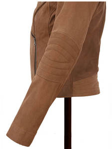 แจ็คเก็ตหนังแกะพิมพ์ลายคุณภาพสูง น้ำหนักเบา สำหรับผู้หญิง ระบายอากาศได้ดี หนังแท้ 100% ปักลายถัก - Product Image 5